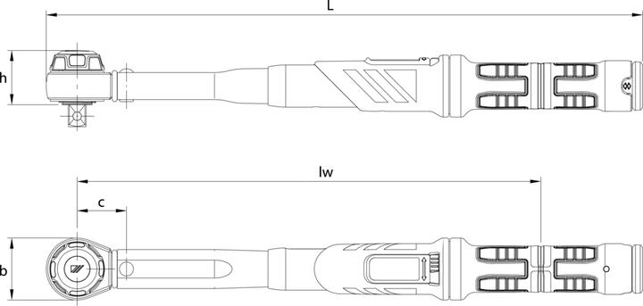 Actual product image Gedore Torque wrench 80-400 Nm, 3/4", DMK 400 (3/4", 80 - 400 Nm)