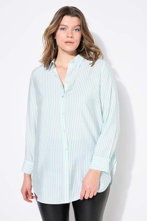 Actual product image Studio Untold Pinstripe Button Down Blouse (46, 48)