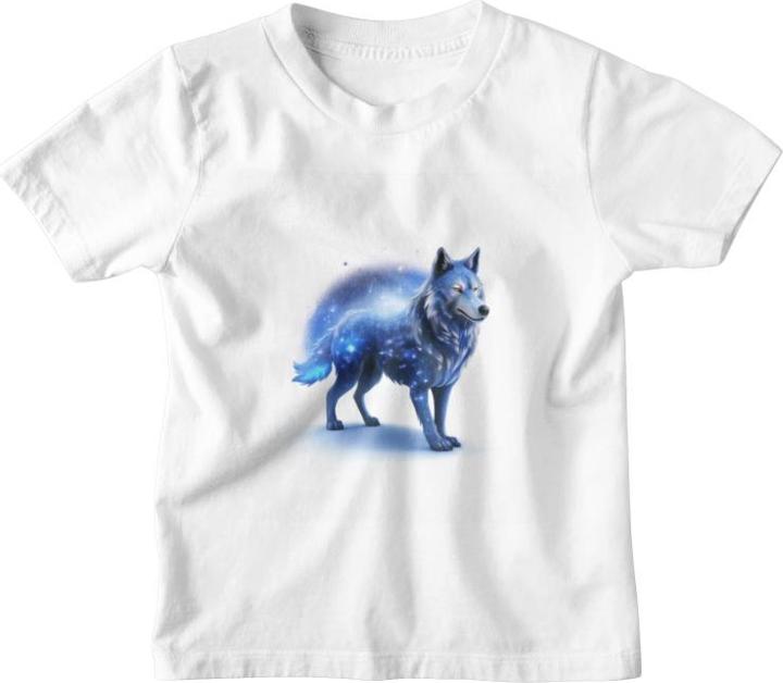 Produktbild Printbaer.ch Kinder T-Shirt Magic Wolf (116, 122)