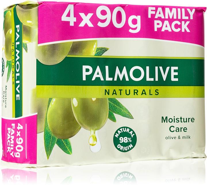 Actual product image Palmolive Milk & Olive Bar Soap (Hard soap, 360 g)