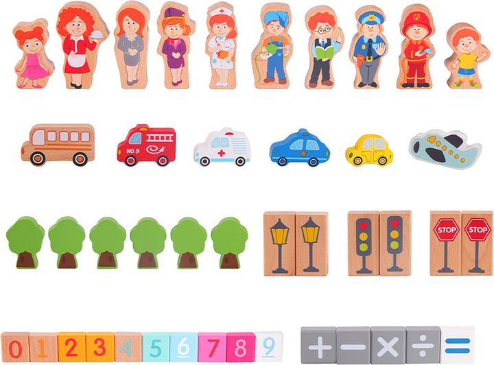 Actual product image Classic World wooden blocks city, 120dlg.