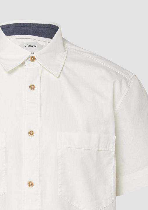 Immagine prodotto s.Oliver Regular Fit: Leichtes Kurzarmhemd aus Baumwolle mit Brusttasche (S)