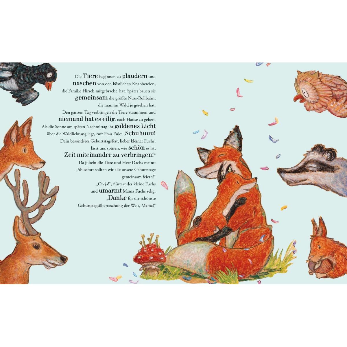 Thumbnail - Viel Glück zum Geburtstag, kleiner Fuchs!, Kinderbücher von Ulrike Motschiunig