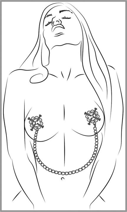 Immagine prodotto Bad Kitty Gioielli per capezzoli con catena di metallo