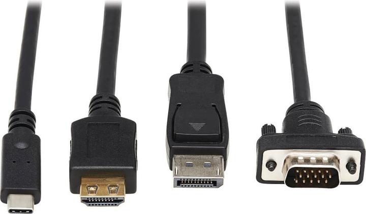 Produktbild Eaton 4-Port Presentation Adapter 4K 60Hz 4:4:4 HDMI DP USB-C and 1080p VGA to HDMI Built- (HDMI, USB Typ-C, 2.39 cm)