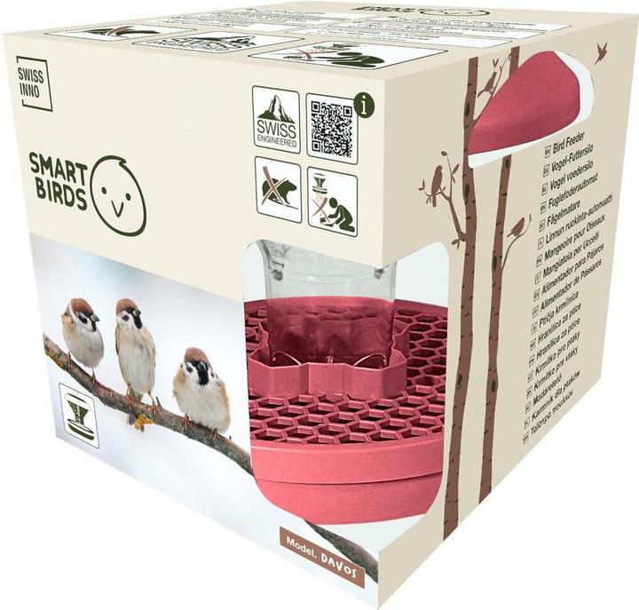 Produktbild Swissinno Vogel-Futtersilo Davos dusty rose SMART BIRDS
