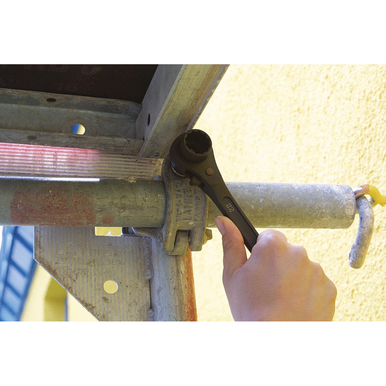 Thumbnail - KS Tools, Schraubenschlüssel, Gerüstbauschlüssel umschaltbar (19 mm)