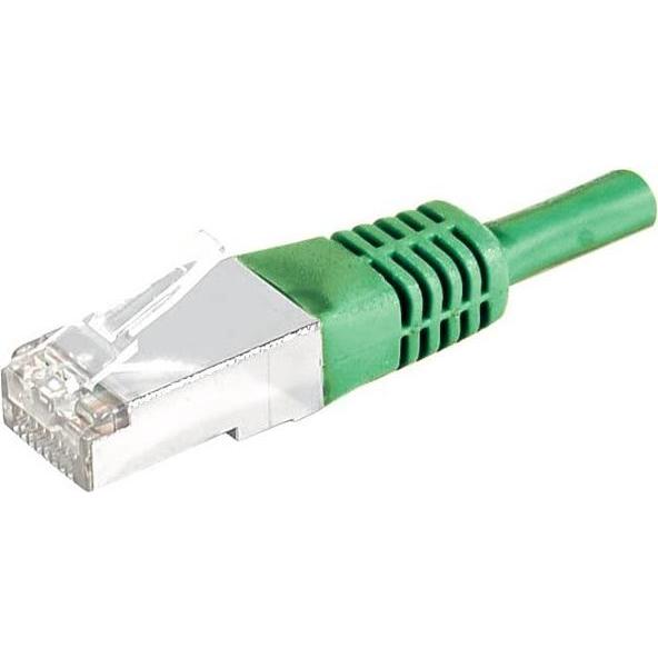 Exertis Connect Patchkabel S/FTP, PiMF, CAT.6, grün, 20,0 m Patchkabel mit besonders schmalem Knickschutz (CAT6, 20 m), ...