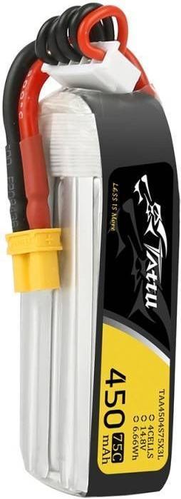Image du produit Tattu Accu RC LiPo 450 mAh 14.8 V 75C Long (14.80 V, 450 mAh)