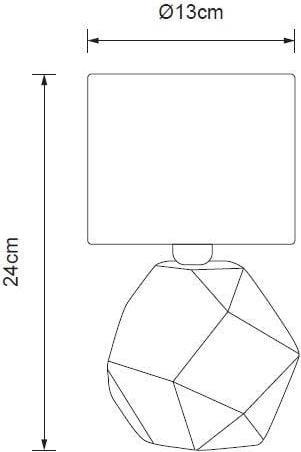 Produktbild Domoletti Luminaire Kiro T23041E, E14, stand (base), 25W (E14)
