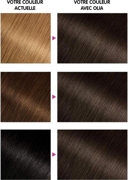 Actual product image Garnier Olia Ammonia-Free Oil-Based Chestnut Hair Dye (3.0 châtain foncé pur)