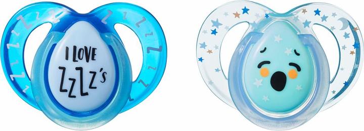 Tommee Tippee Night silikonový dudlík 6-18m 2ks - více barevných variant (2x, 6 - 18 Months)