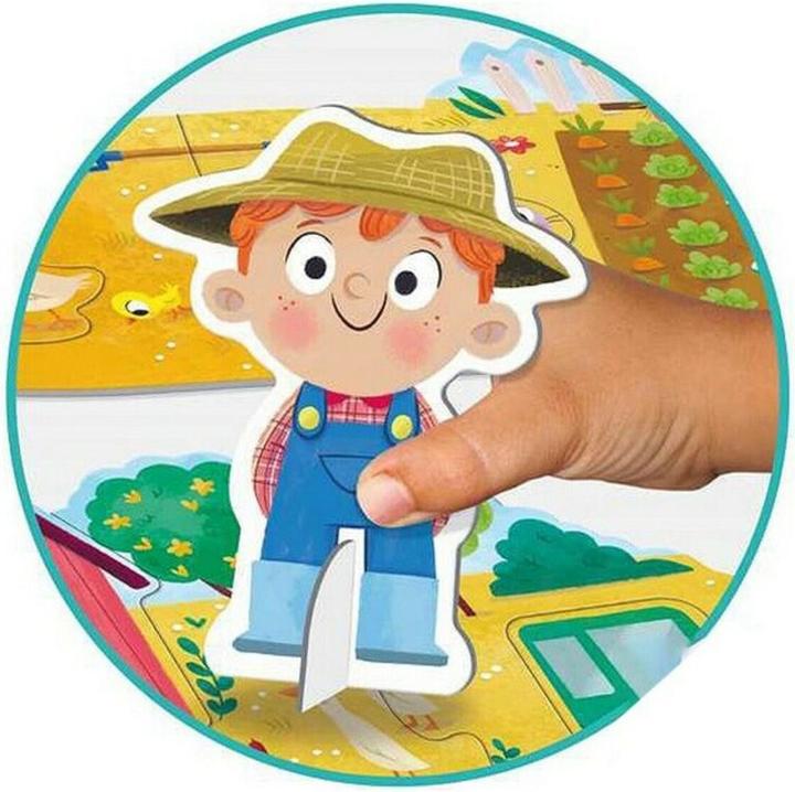 Produktbild Jumbo Goula 53176 - Puzzle XXL, Bauernhof, 18 Teile (18 Teile)