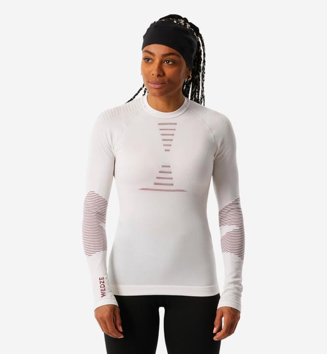 Actual product image Wedze Ski underwear functional shirt ladies merino wool seamless - BL900 beige/pink (S, M)