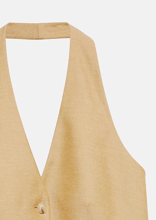 Produktbild Comma Neckholder-Weste aus Leinenmix (44)