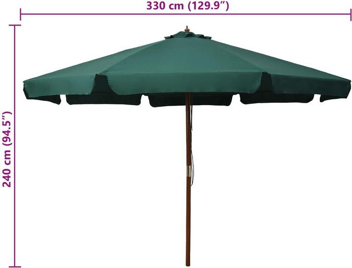 Image du produit vidaXL Sonnenschirm (3.30 m)