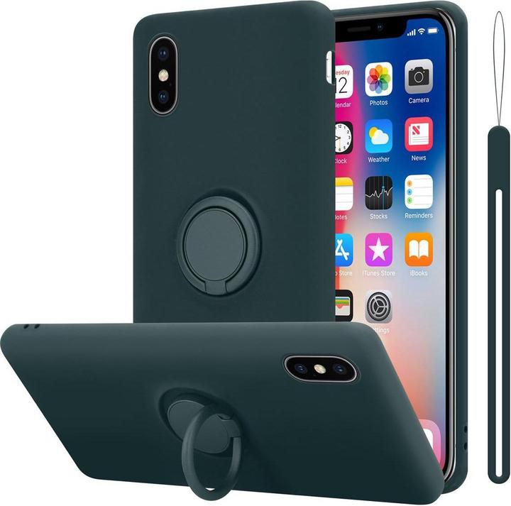 Actual product image Cadorabo Bumper TPU Liquid Ring Silicone Case (Apple iPhone X)