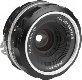Actual product image Voigtländer Colour-Skopar 28mm/2.8 asph. SLII-S bicol (Nikon F, full size)