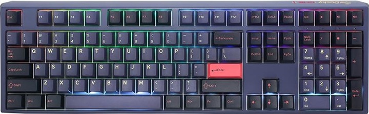 Image du produit Ducky One 3 Cosmic Blue Clavier de jeu, RGB LED - MX-Blue (DE, Filaire)