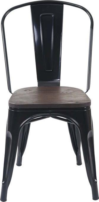 Produktbild Mendler 6x Stuhl HWC-A73 inkl. Holz-Sitzfläche, Bistrostuhl Stapelstuhl, Metall Industriedesign stapelbar sc