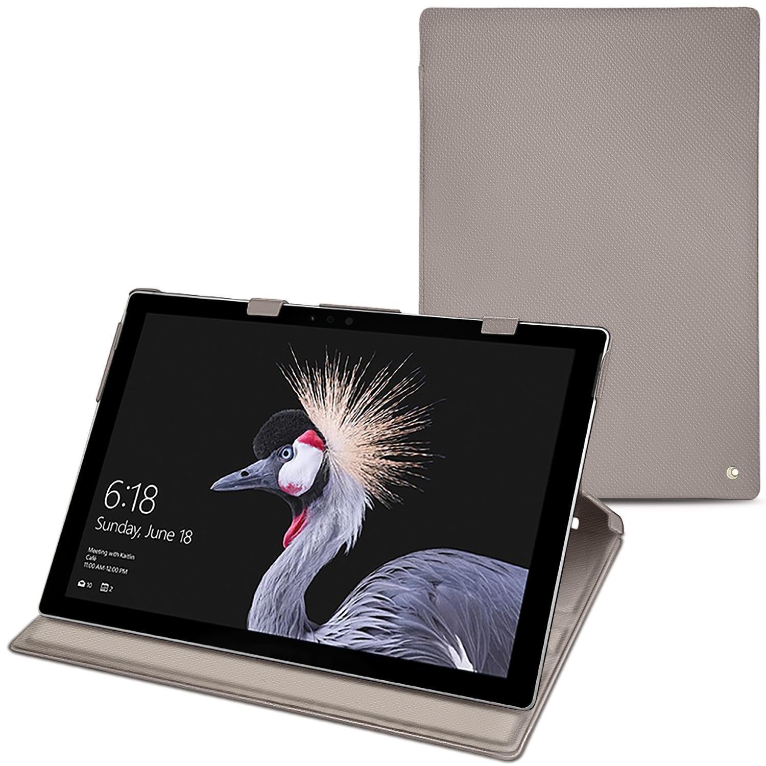 Noreve Lederschutzhülle (12.30", Microsoft), Notebooktasche, Grau