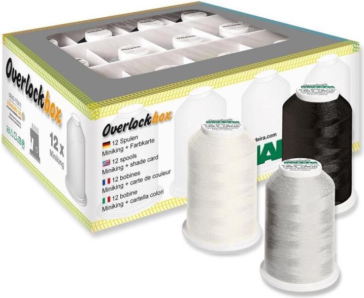 Actual product image Madeira OverlockBox Miniking 12 bobbins