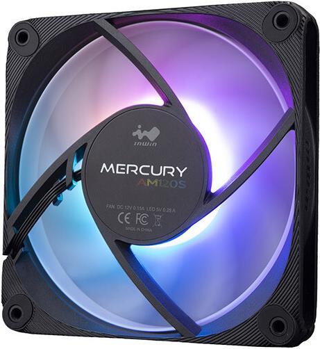 In Win InWin AM120S RGB PWM fan 3-pack - 120mm, black (120 mm, 3 x)