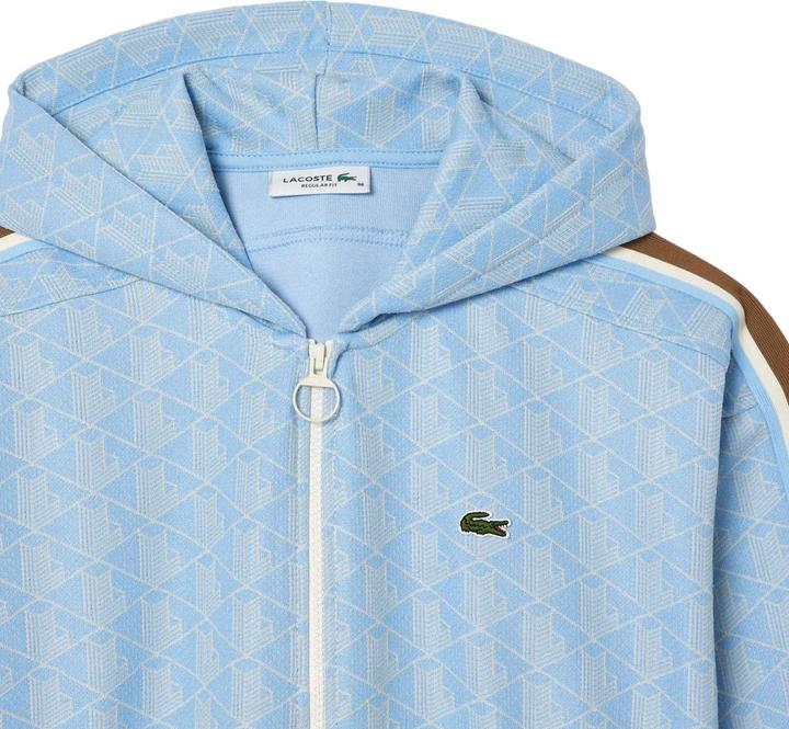 Immagine prodotto Lacoste Jacquard Felpa con Cappuccio e Zip Intera Monogramma Donna (34)