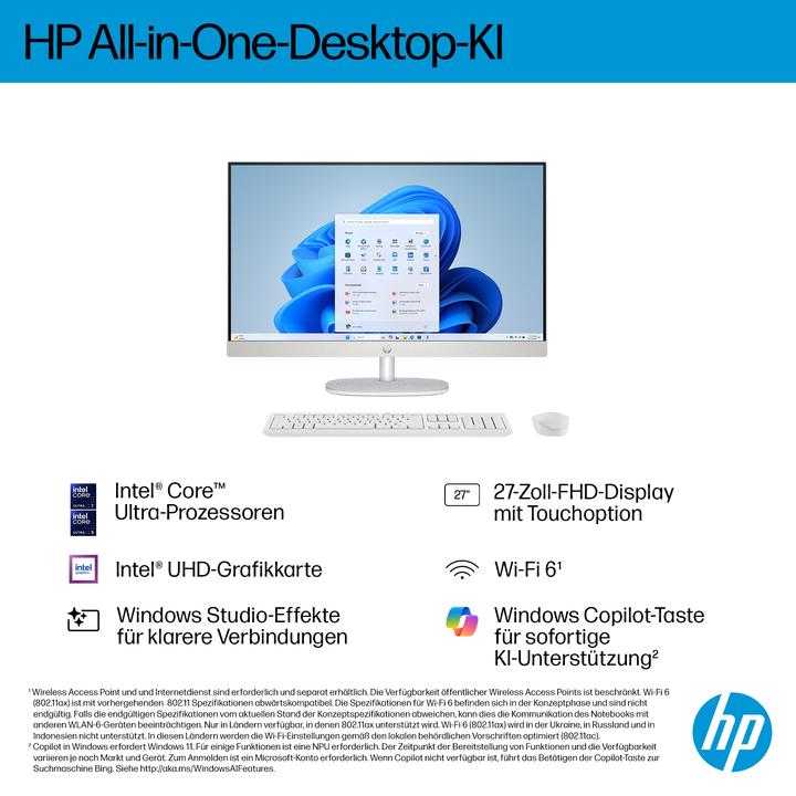 Actual product image HP AIO 27-cr2275ng (512 GB, 16 GB, Intel Core Ultra 7 255U, Intel UHD Graphics)