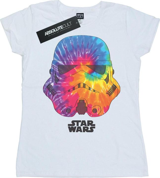 Actual product image Star Wars Womens/Ladies Stormtrooper Saturn Helmet Cotton T-Shirt (M)