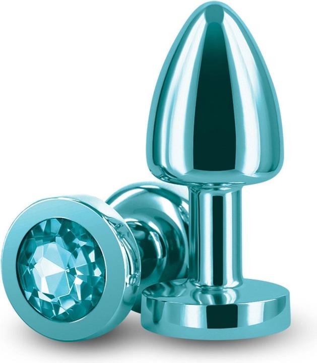 Produktbild NS Novelties Small Anal Plug Rear Assets Aluminum Butt Plug for Beginners Metal Anal Toy with Gem Petite Size Tea
