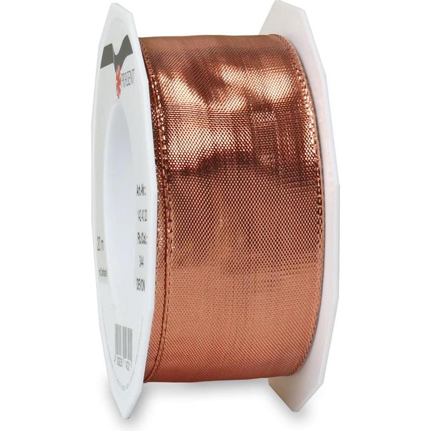 Präsent, Geschenkverpackung, Geschenkband Devon- Glänzend mit Drahtkante (Geschenkband)