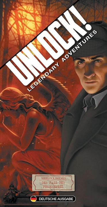 Immagine prodotto Asmodée Sblocca! Sherlock Holmes Il caso degli angeli del fuoco (Scenario singolo), Gioco di carte (Tedesco)