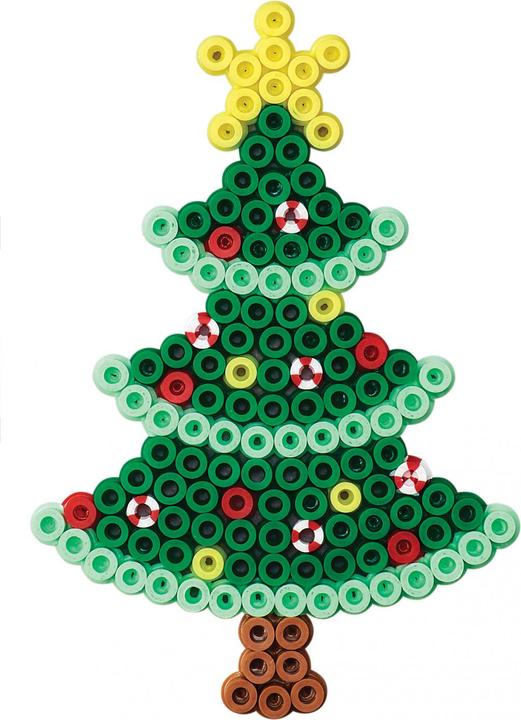 Produktbild Hama Bügelperlen midi ""Weihnachtsbaum"", im Blister Durchmesser Bügelperle midi: 5,0 mm, inkl. Stiftplat