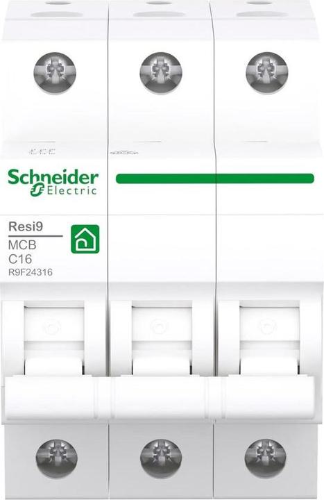 Produktbild Schneider Electric Automat C 16A 3-polig R9F24316 Resi9