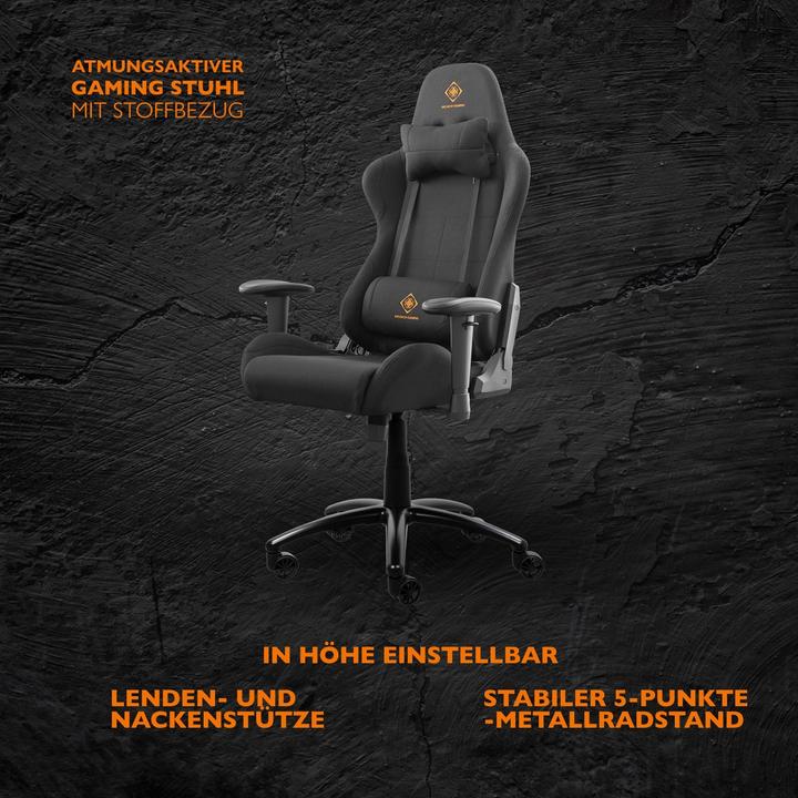 Actual product image Deltaco GAMING DC320 Gaming Chair Black, Grey