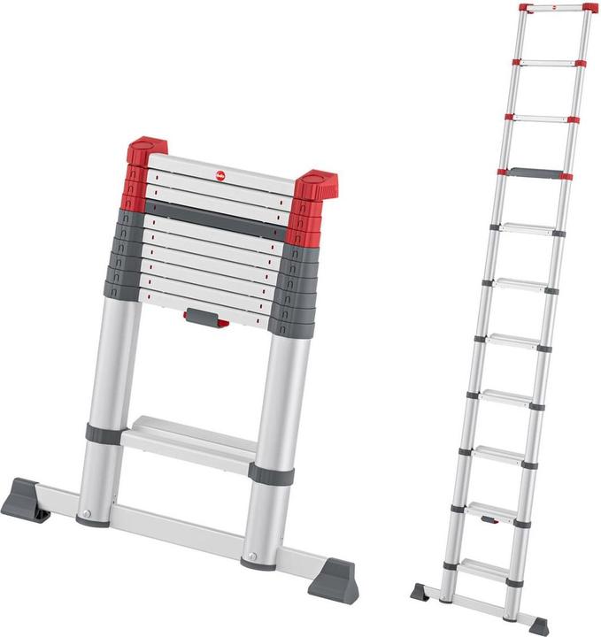 Actual product image Hailo Flexline Teleskopleiter T100 11 Stufen (Single ladder, Stepladder, 300 cm)
