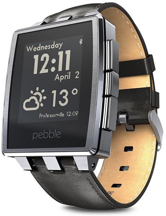 Actual product image Pebble Steel Smartwatch