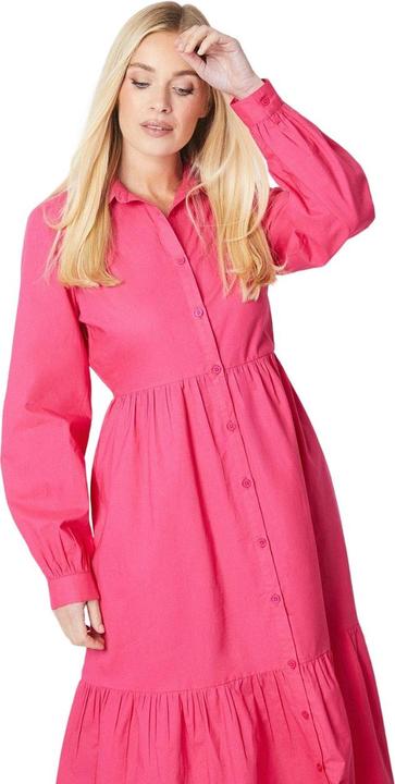 Actual product image Debenhams Womens/Ladies Poplin Petite Midi Shirt Dress (36)