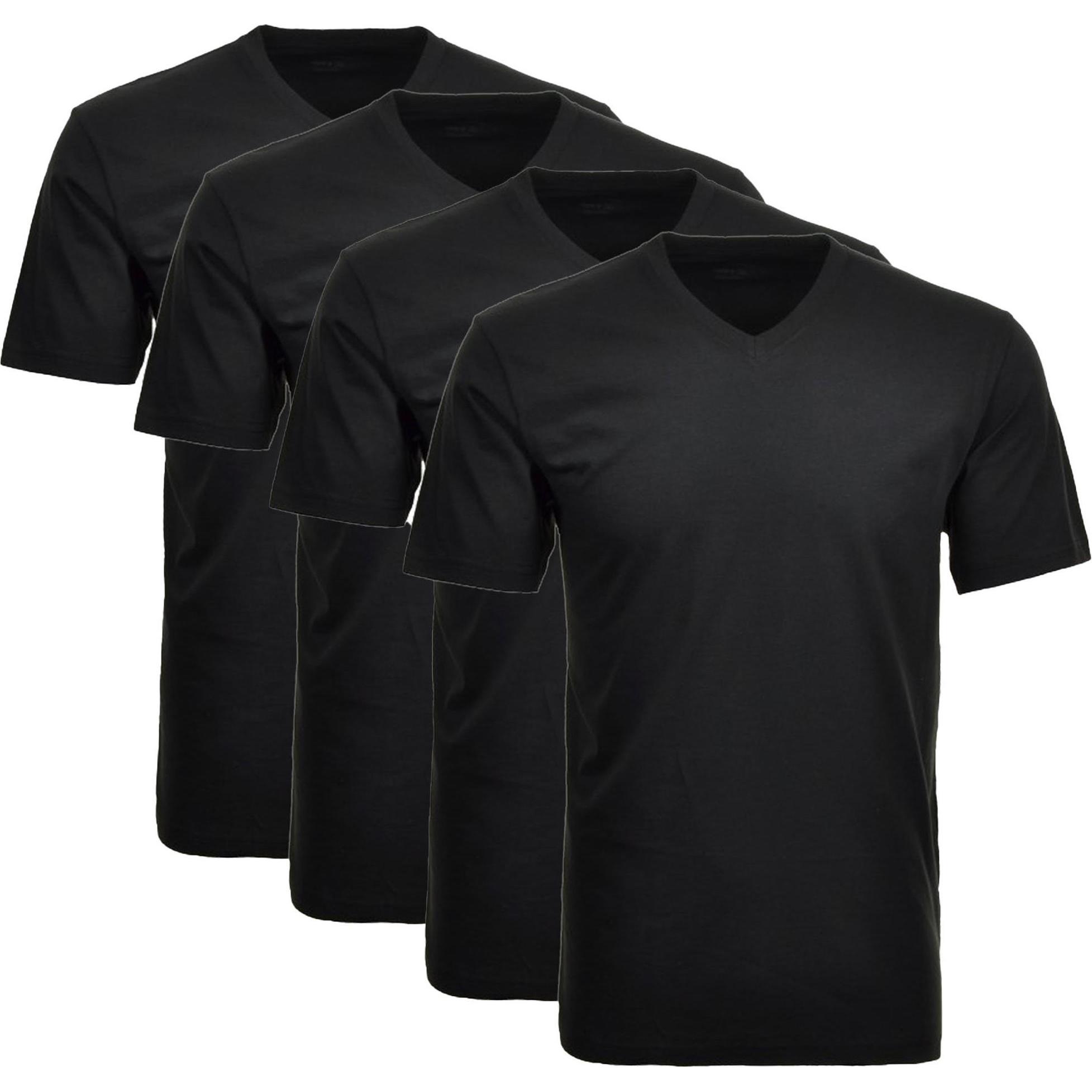 Ragman, Herren, Shirt, T-Shirt Casual Bequem sitzend, Schwarz, (XXL)