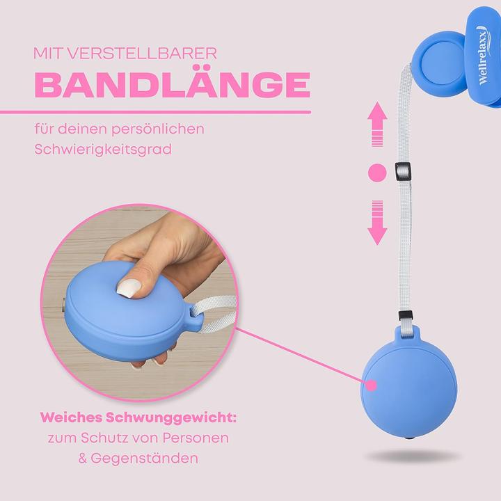 Actual product image Wellrelaxx Smart Hula Hoop mit Gewichtskugel (113 cm)