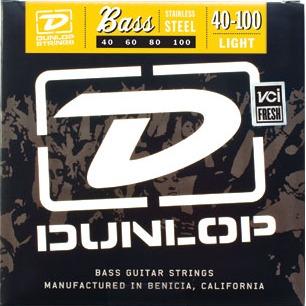 Dunlop Stainless Steel Bass, 40-100 (4 x), Saiten