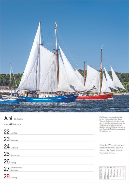 Produktbild Deutsche Küsten Wochenplaner 2026 - Eine Reise in 53 Bildern