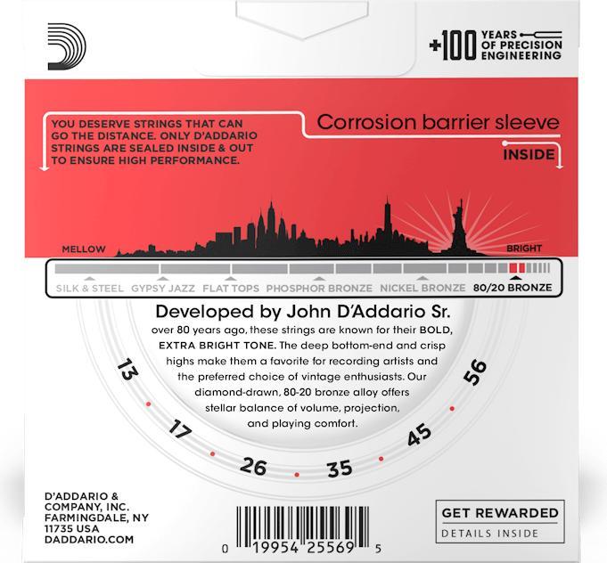 Actual product image D'Addario EJ12-3D (18x, Guitar, 0.06")