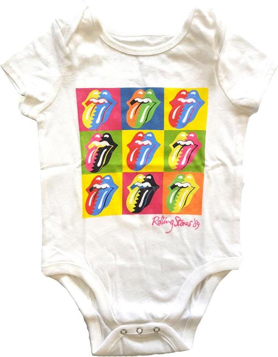 The Rolling Stones Zweifarbiger Babyschal Kleinkinder (62)