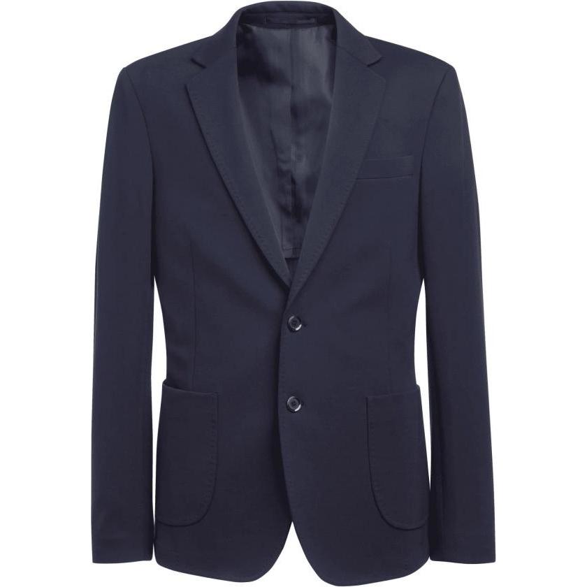 Brook Taverner, Herren, Anzug, Blazer aus Jersey, Blau, (46)