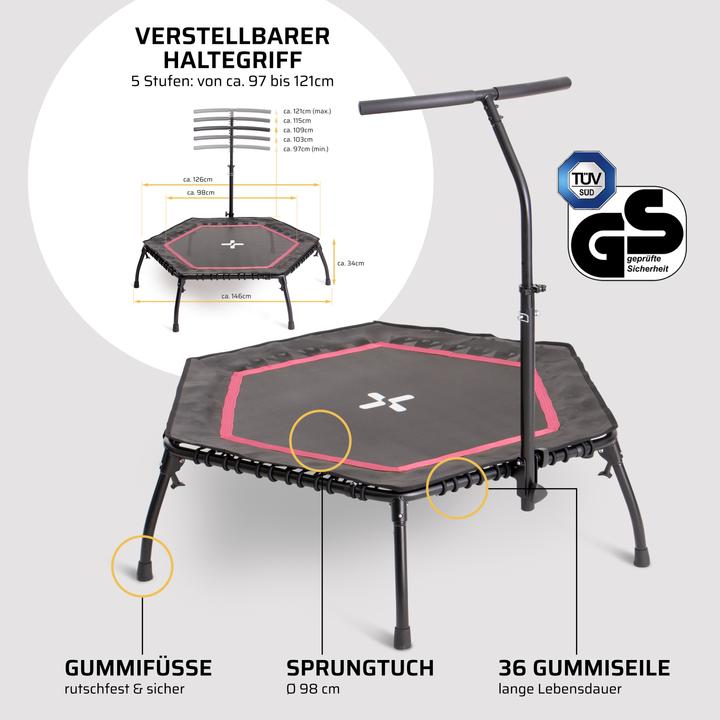 Produktbild Sportplus Fitness Trampolin, klappbar (95 cm)