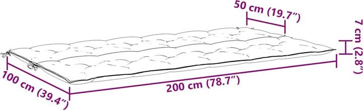 Actual product image VidaXL Henryk (200 x 50 x 7 cm)