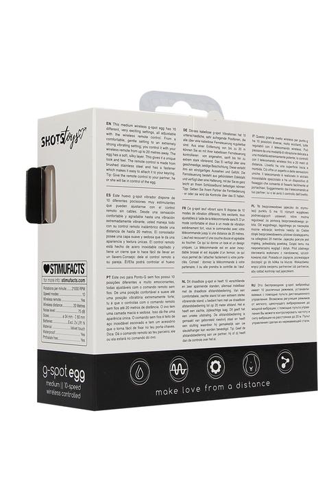 Actual product image Doc Johnson Wireless Vibrating G-Spot Egg - Medium