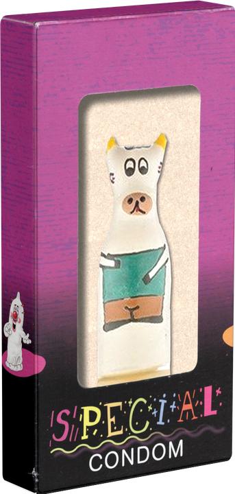 Image du produit Erco Préservatif XL avec motif de vache, peint à la main, en latex (1 pcs)
